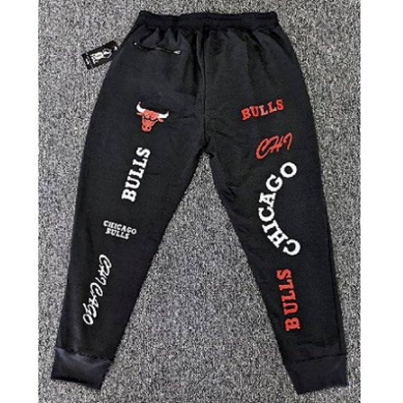 🆕 🏀CHICAGO BULLS SWEATPANTS - NBA - BY FISLL - MEN - Picture 2 of 2